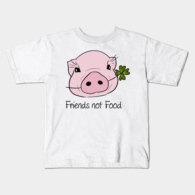 Friends not food Kids T-Shirt by nasia9toska